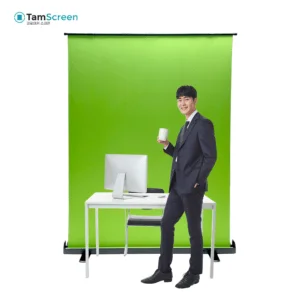 탐스크린 이동형 유압식 크로마키 원터치 스크린 TS-210 (210 x 200)